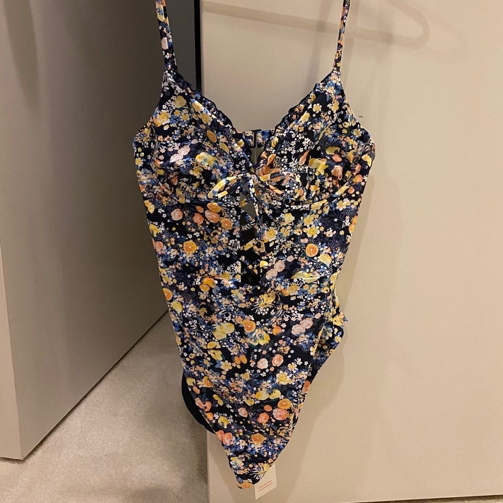 Red Carter One Piece Swimsuit